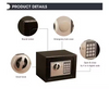 Mini Electronic Safe with Digital Lock Steel Material Wall Safety Money Box for Home & Hotel Use