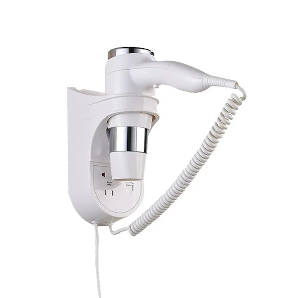 SACHIKOO 1850W Hotel Bathroom Hair Dryer Professional Wall-Mounted Multi Styler with Razor Socket