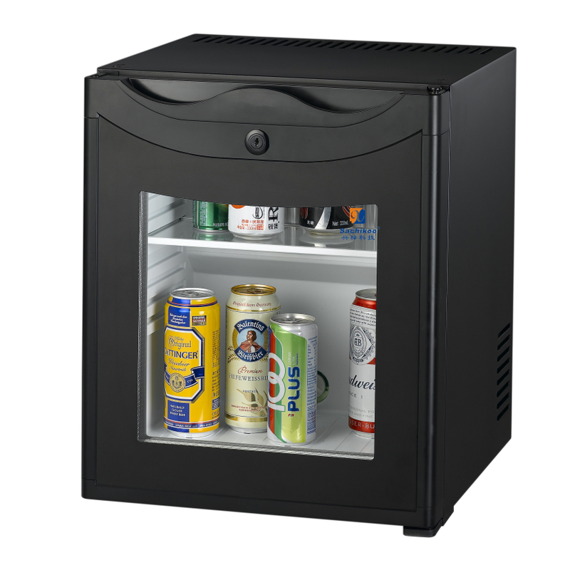 High Quality Luxury Glass Foam Door Mini Refrigerator Silent Noise-Free Compact Electric Home Used Cooling Serving Beverages