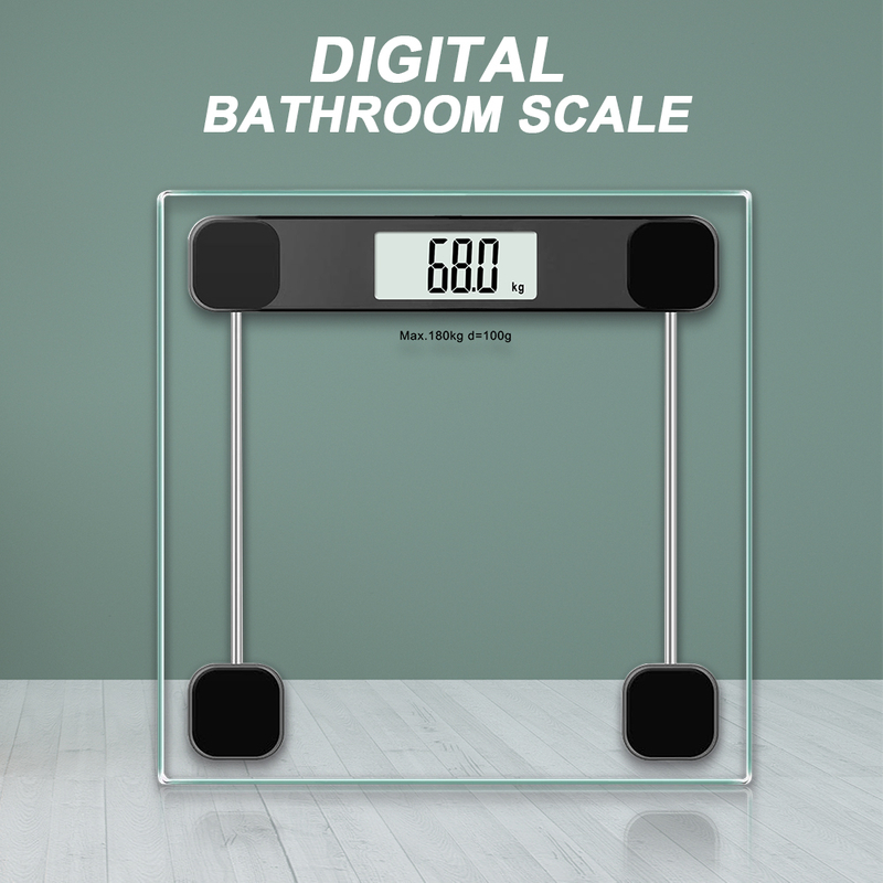 Sachikoo 6MM Tempered Glass Energy Saving Weight Scale with Auto Weighing and Auto Power Off for Hotel, Kitchen Bathroom