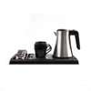 Luxury Electric Kettle With Tray Set New Factory Release Portable Steel Glass Small Size for Tea in Home & Hotel Room Hot Sale