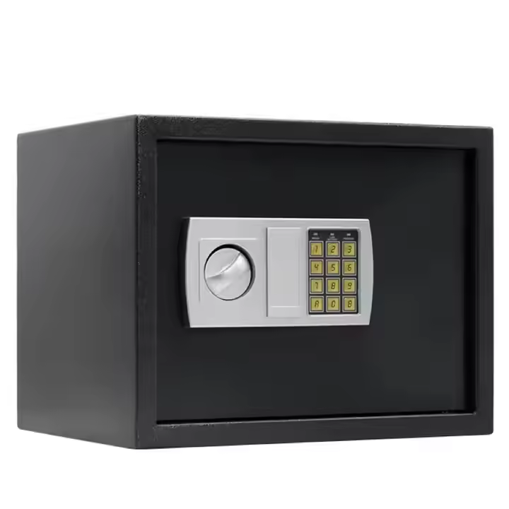 Hotel Room Electronic Safe Steel And Metal Safety Deposit Box with Key Lock Home Electronic Safe