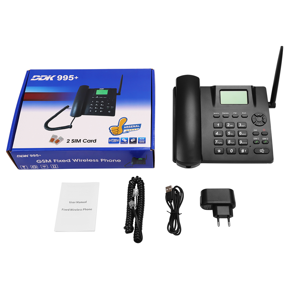 2g 3G Fixed Wireless Phone with SIM Carddesktop Cordless Landline