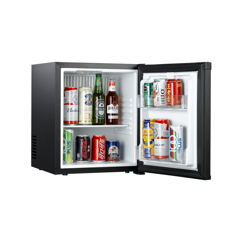 Sachikoo 30L Eco-friendly Glass Door Minibar Fridge Bottom-Freezer Air Cooling Frost-Free Defrost Hotel Office Car Outdoor Use