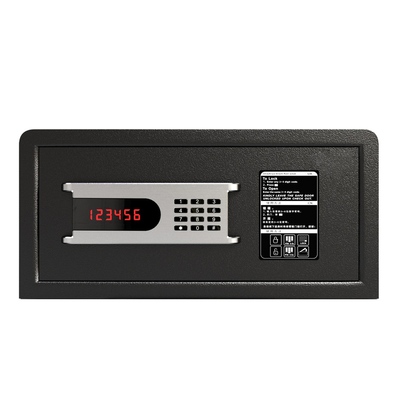 Newly Designed Simple Hotel Deposit Portable Steel Safe Box Key Lock Optional Electronic Digital Money Hidden Safe Secure Usage