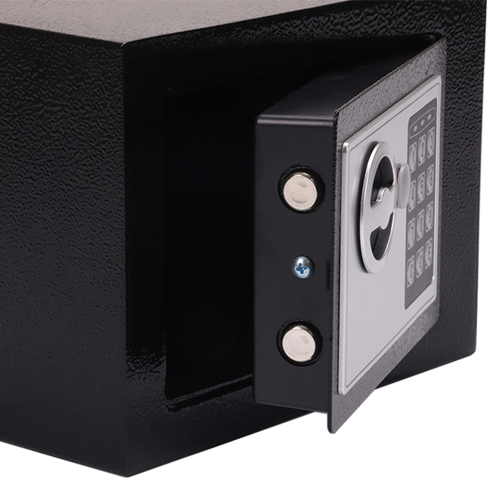 Mini Electronic Safe with Digital Lock Steel Material Wall Safety Money Box for Home & Hotel Use