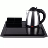New-Design 0.8L Electric Kettle Portable Automatic Heating Fast Speed with Tray for Tea for Home and Hotel Room Kitchen Use