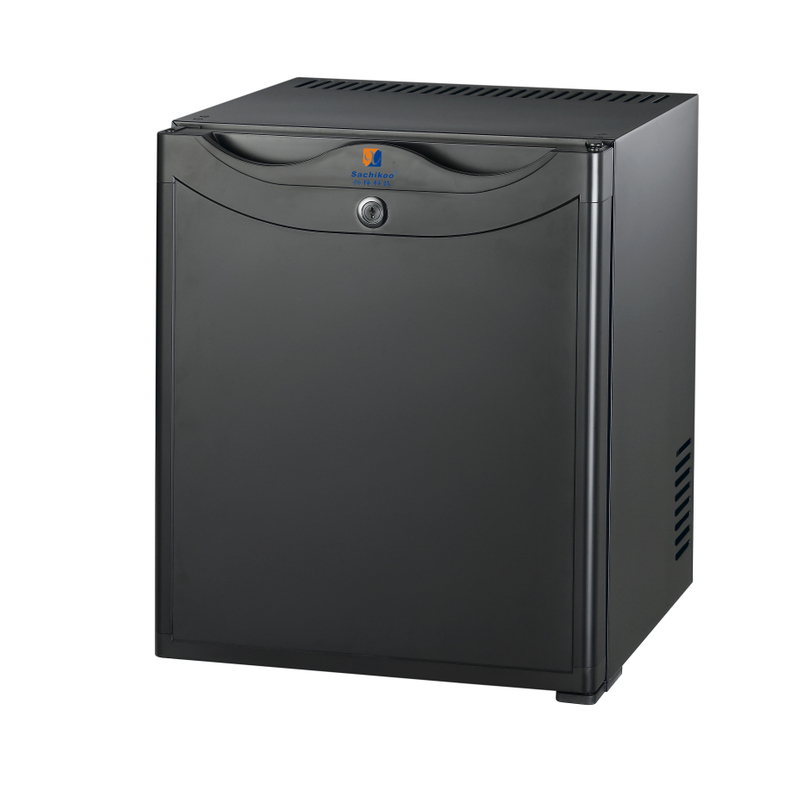 Hotel Luxury 30-Liter Minibar Fridge No-Noise Single Door LED Light Portable Electric Cooler with UK US Plug