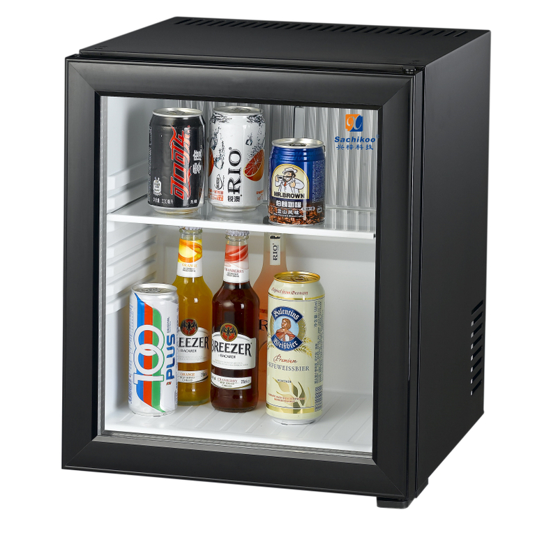 Commercial Hotel Mini Refrigerator Portable ABS Air-Cooled Cooler Outdoor Garage Use Electric Power Source Cheap Compact Type