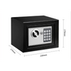 Mini Electronic Safe with Digital Lock Steel Material Wall Safety Money Box for Home & Hotel Use