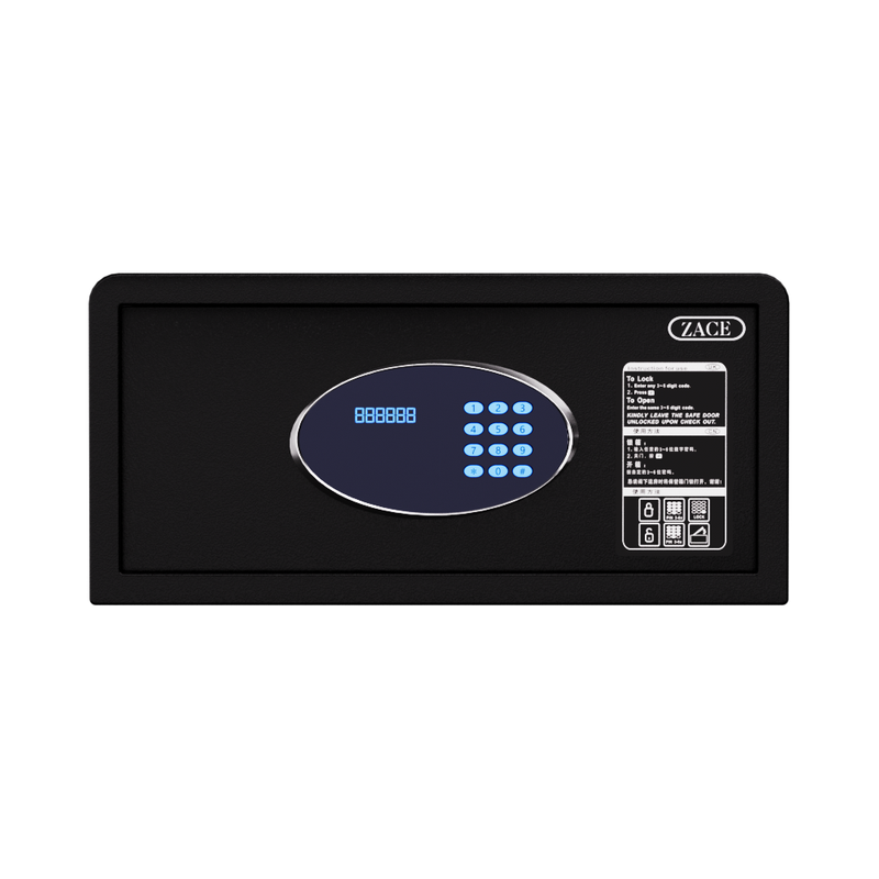Sachikoo Smart Security Home Or Hotel Storage Box with Electronic Digital Lock Fireproof Wall Mount Steel Safe with Key Access
