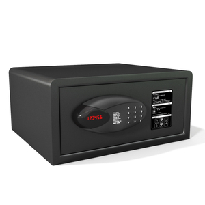 Sachikoo Hotel Room Fireproof Wall Safe Deposit Box Cost-Effective Electronic Steel Metal Cash Storage Socket Wall with Key Lock