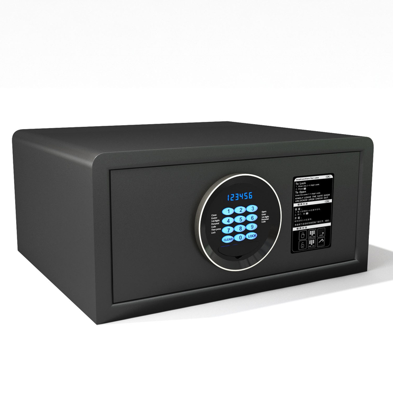  Sachikoo Fireproof Hotel Room Safe Deposit Box with Electronic Digital Lock Steel Key Combination for Home Security