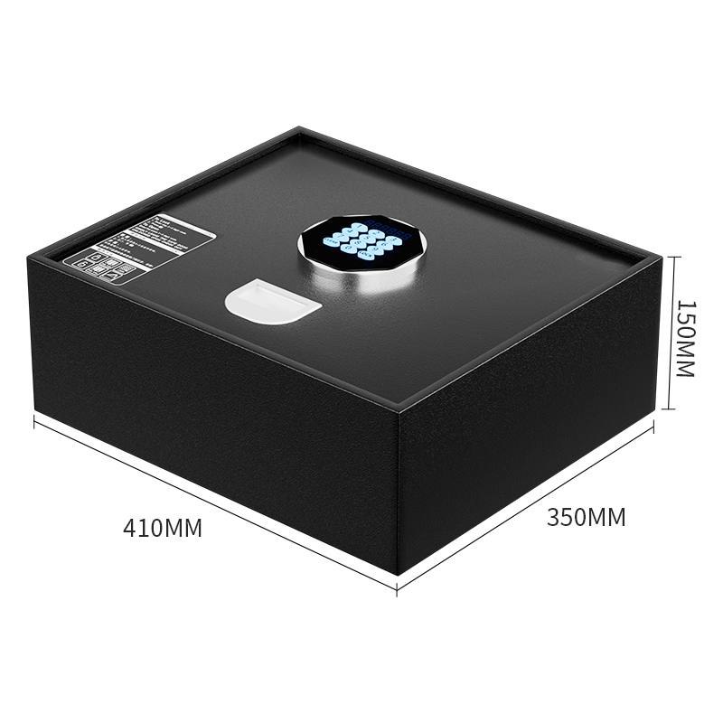 Top Open 15 Inch Hydraulic Rod Laptop Hotel Safe Box with High Security Features Master Key Electronic Lock Optional Storage Use