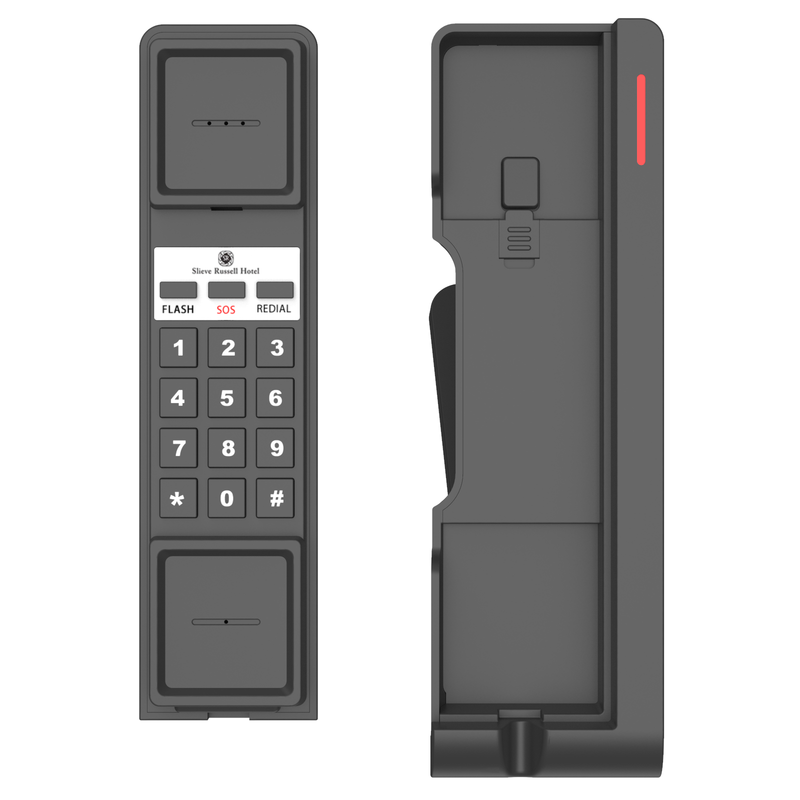 Sachikoo ABS Hotel Emerncy Bath Telephone Desktop And Wall Mountable with Logo Printed Corded Phone