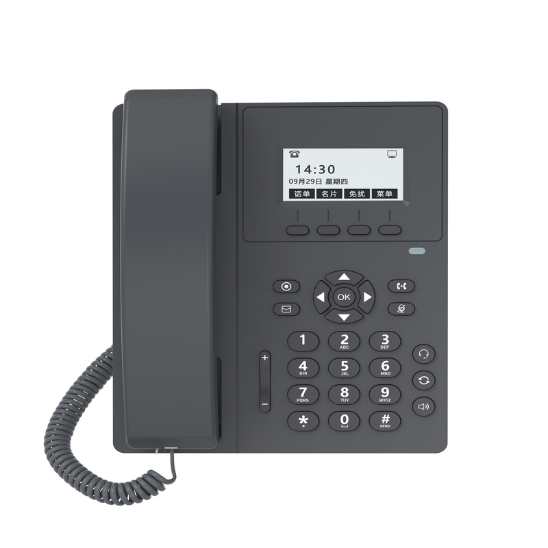 Sachikoo V100 2.3 Inch Screen Basic Quality IP Caller ID Cordless VoIP Telephone Desktop Phone