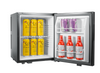 30l Auto-defrost Electric Hotel Household Mini Fridge Plastic Portable Ce Customized With 2 Bottles Black 220V Automatic Compact