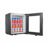 Factory Wholesale Portable Hotel Mini Bar Fridge Eco-Friendly Glass Door Noise-Free Electric Compact Thermoelectric Compressor