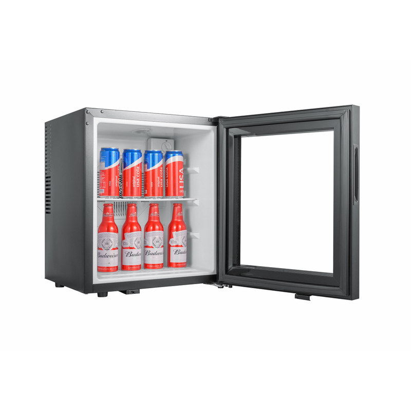 Factory Wholesale Portable Hotel Mini Bar Fridge Eco-Friendly Glass Door Noise-Free Electric Compact Thermoelectric Compressor