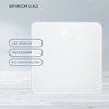 Sachikoo Smart Body Bathroom Scale LCD Display 6MM Toughened Glass ABS Material Electric Battery Home Hotel Office Kitchen Use