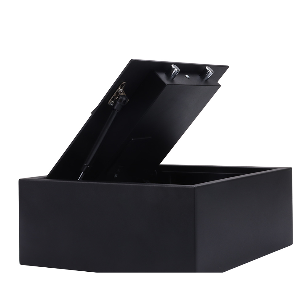 Top Open 15 Inch Hydraulic Rod Laptop Hotel Safe Box with High Security Features Master Key Electronic Lock Optional Storage Use