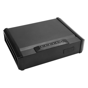 Biometric Gun Safe for Handgun Fingerprint with Keys And Keypad Handgun Alarm Gun Lock Box