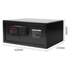 Digital Keypad Electronic Safe Deposit Box with Key Lock Steel Material for Office Hotels And Lodges ShenZhen