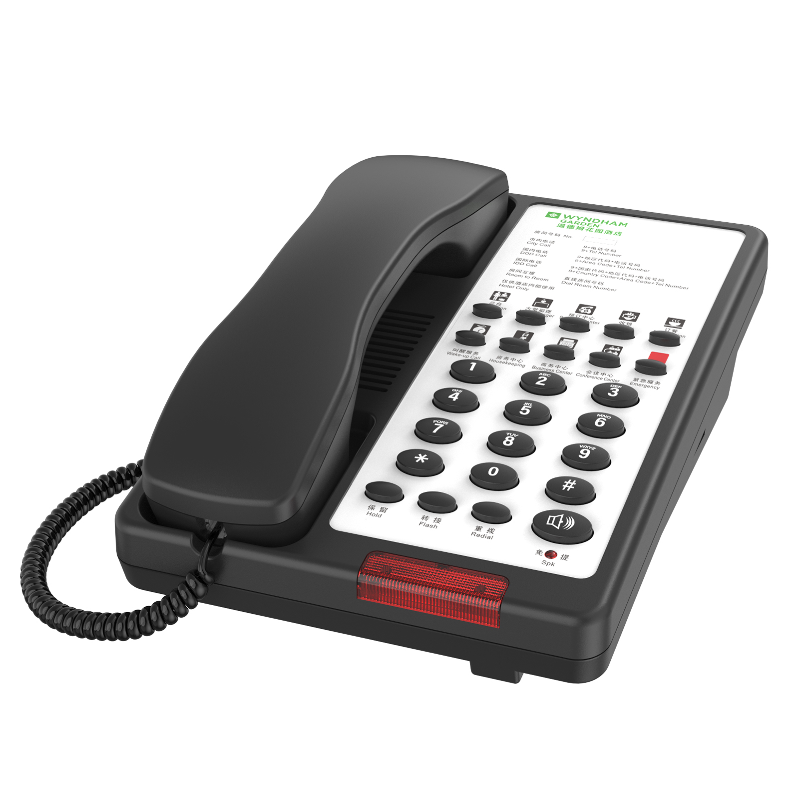High Quality Waterproof ABS Telephone for Hotel Rooms Cost-Effective Speed Dial Service Phone