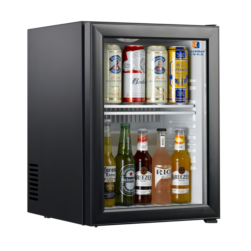 Door Mini Fridge Hotel Luxury 40L Electric Usb CB 65 Air Cooling Mini Refrigerator for Sales Foaming And Glass Absorption 65W