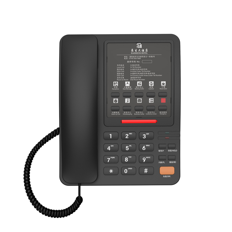 Hot Sale Custom-Made Corded Telephones with Caller ID Face Plate Office Phone for Hotels And Offices