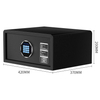 ZACE New Design Electronic Steel Hotel Security Safe Box with Key Lock Fireproof Home Safe for Laptop Storage