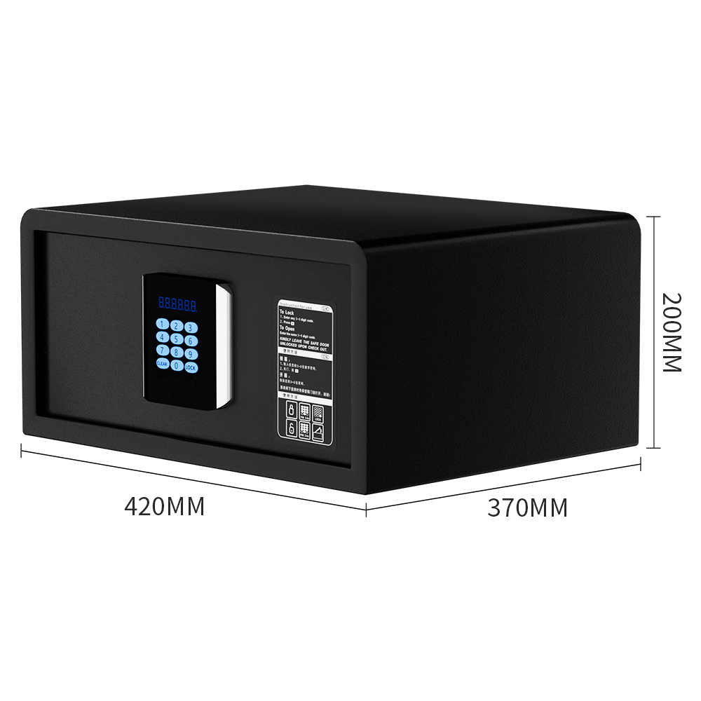 LED Big Screen Display Security Deposit Box with Master Key Electronic Lock Fireproof and Steel Material for Hotels Offices