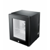 20L Stainless Steel Mini Fridge Good Quality Portable Electric Automatic Air Cooling with Glass Door Black for Hotel Application