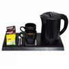Portable 304 Stainless Steel Electric Kettle Tray Set Household Hotel Hospitality Tea Service with Smart Strix Controller