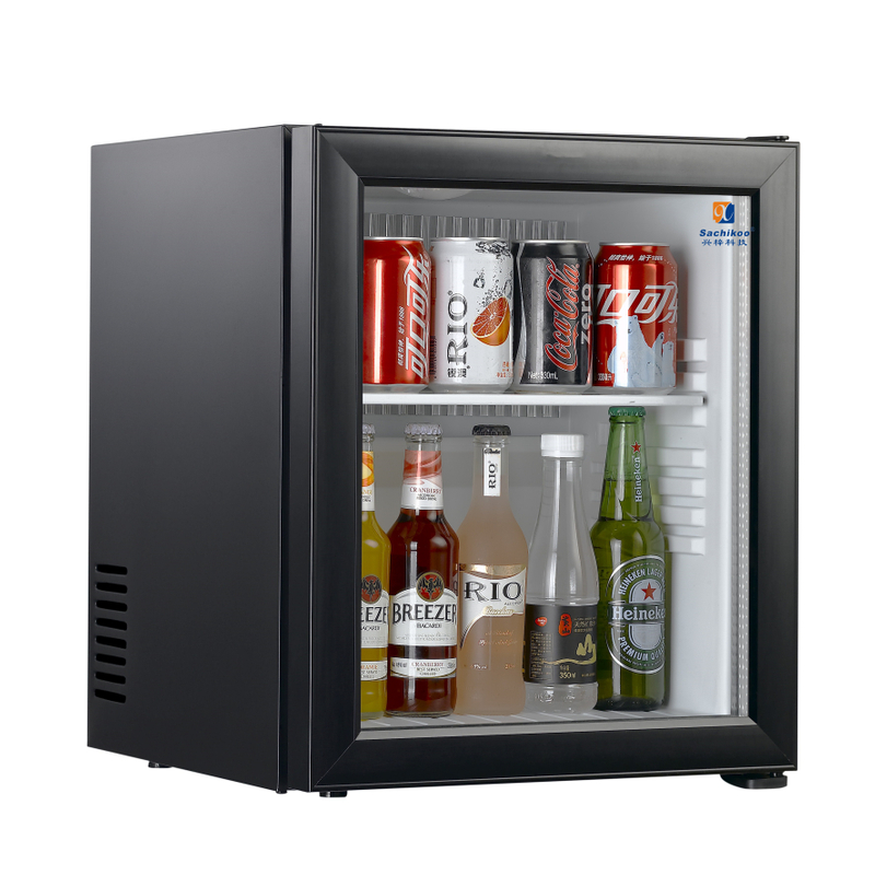 25L Mini Hotel Refrigerator with Air Cooling Single Door No Gas/Compressor-for Compact Spaces